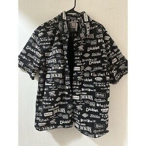 Dickies 100 Years Anniversary Graphic Button Up Shirt mens size L  Dickie Logo